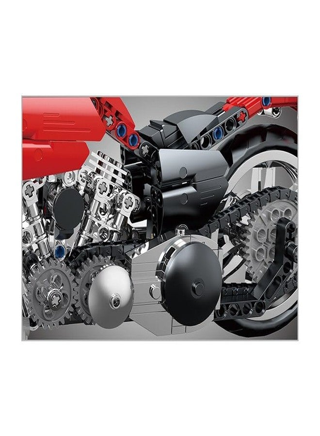 ICW Tech-Storm Heavy Motorcycle Building Block Construction Set, 613 Pieces, Model (15803) - Image 2